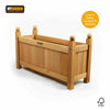 2 Pack Wooden Garden Planters Flower Plant Pot Window Box Raised Bed Rectangular