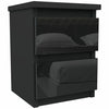 Bedside Cabinet Table Nightstand 30 x 30 x 40cm 2 Drawers Modern Design