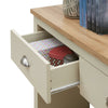 Lisbon Console Hallway Side Table 2 Drawers Shelf Desk Storage Furniture Cream