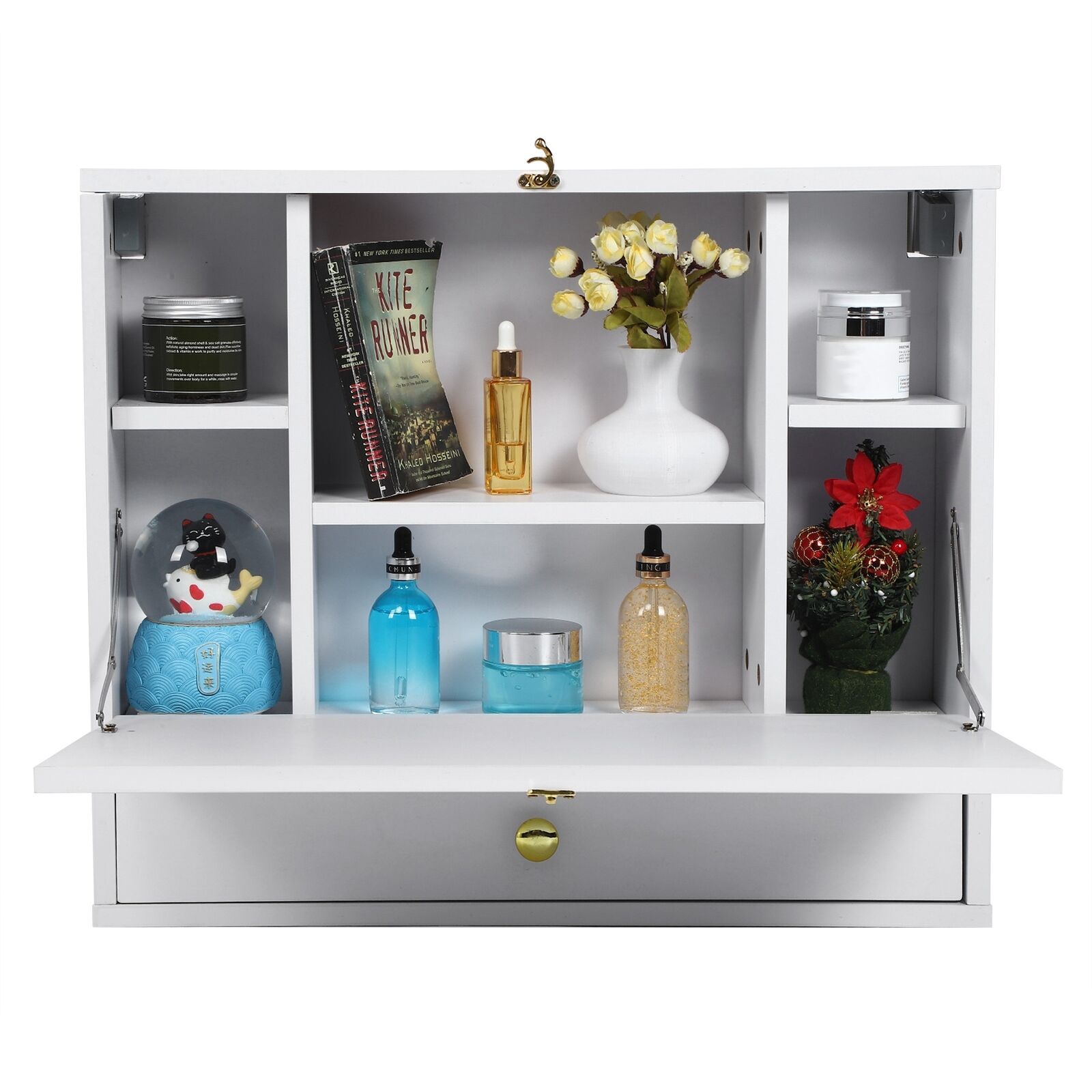Floating Wall Mounted Table Folding Storage Unit Computer Desk Study Workstation