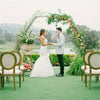2.1M Metal Hexagon Flower Stand Hoop Centrepiece Wedding Birthday Xmas Party Dec