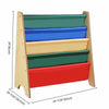 Wooden Kids Childrens Book Shelf Sling Storage Rack Organizer Bookcase Bookshelf