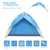 2-3 Man Person Pop-Up Tent Camping Automatic Double Layer Festival Fishing Beach