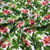 FLOWERS LEAVES SOLD BY BIG FAT QUARTER 50x80cm 100% COTTON FABRIC, CRAFT, SEWING