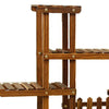 5 Tier Wooden Plant Flower Pot Display Stand Shelf Storage Rack Outdoor Indoor