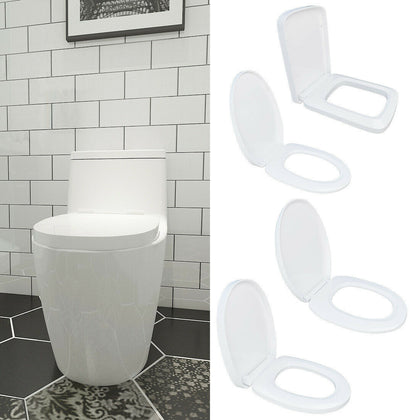 O/U/Square Shape Design WC Toilet Seat Soft Close Top Fix Quick Release Hinge UK