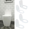 O/U/Square Shape Design WC Toilet Seat Soft Close Top Fix Quick Release Hinge UK