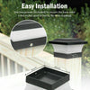 LED Solar Powered Deck Post Light Garden Cap Landscape Outdoor Fence Lights Lamp