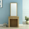 Wood Dressing Table Makeup Dresser Desk W/ Sliding Mirror Storage Shelf Cabinet