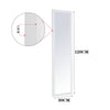 Wall Mounted Full Length Mirror Embossed Rectangle Bedroom Dressing Room Mirror