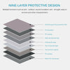 10PCS 3D Brick Wall Sticker Self-adhesive Water Resistant Panel Wallpaper Grey