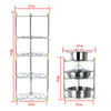 3/5 Tier Kitchen Pan Stand Saucepan Pot Rack Chrome Storage Organiser Shelf Unit