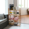 4 Tiers Stand Shelf Shoe Rack Organiser Wooden Shelves for Living Room Kitchen