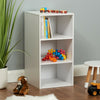 Hartleys White Kids Bedroom Storage Unit 3 Tier Toy Book Tidy Playroom Shelves