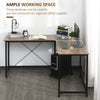 Corner L-Shape Computer Desk PC Workstation Writing Gaming Table Home Office