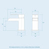 OZONE WATERFALL BATHROOM BASIN MONO SQUARE MIXER TAP CLOAKROOM CHROME LUXURY