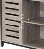 Large Wooden Sideboard Cabinet Industrial Cupboard Buffet Slim Grey Storage Unit