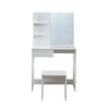 White Dressing Table Set Makeup Vanity Desk Bedroom w/ Drawer&Mirror&