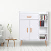 Side Cabinet Hallway Storage Unit Home Console Table Organiser White