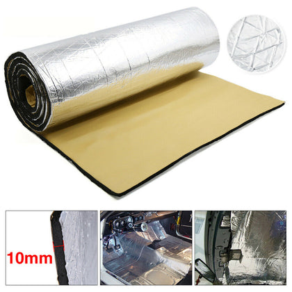 200x100cm Roll 10mm Car Soundproof Deadening Heat Insulation Foam Self Adhesive