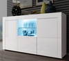 High Gloss White Sideboard Cupboard Display Cabinet Tv Unit Stand With Led Light