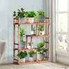 Anti-drop Sturdy Plant Stand Wood Flower Rack Indoor Garden Corner Display Shelf