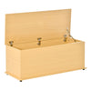 Storage Box Chest With Lid Spacious Collect Cabinet Chipboard -Burlywood