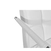 Cushioned Computer Office Desk Chair Chrome Legs Lift Swivel PU Leather Chair UK