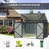 6/7FT XLarge Garden Lockable Storage Bike Tool Shed Box Outdoor Garbage Bin Shed