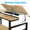 Tiltable Drawing Board Table Art Craft Adjustable Drafting Desk Storage Shelf