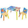 Kids Table and Chair Set Themed Wooden Kids Activity Nursery Playroom Furniture