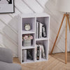 Corner 5 Cube Storage Shelves Unit Bookcase Bookshelf Display Stand Wooden White