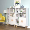Modern Corner Bookshelf Cupboard Display Cabinet Bookcase Shelving Unit Home UK