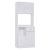Freestanding Kitchen Cabinet Storage Unit Pantry Cupboard Organiser White