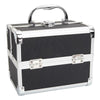 Large Vanity Case Beauty Box Make up Cosmetic Nail Storage Travel Lockable+ Key
