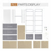 5-Drawers 4-Tier Fabric Chest of Drawer Bedroom Furniture Hallway Storage Grey