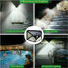 4X 100LED Solar Power PIR Motion Sensor Wall Lights Outdoor Garden Security Lamp
