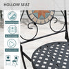 3 Pcs Mosaic Bistro Table Chair Set Patio Garden Dining Furniture