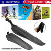 2pcs Bicycle Mud Guard Set Mountain Bike Mudguards MTB Front Rear Fenders Wings~