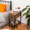 HOOBRO Side Table Flip Top End Table Sofa Table Narrow Nightstand Bedside Table