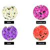 Artificial Fake Violet Orchid Flower Hanging Wall Rattan Basket Decor Outdoor ER
