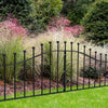 Garden Fence Panel 1830mm Gap Wrought Iron Spear/Ball Top Border Fencing Railing