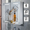 LED Bathroom Mirror Cabinet with Shaver Socket Bluetooth Wall Mounted