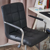 Office Chair with Armrest Padded Swivel Chair PU Leather Comfy Computer Chair