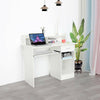 UK Computer Desk with Drawers Storage Shelf Keyboard Tray Laptop Table White