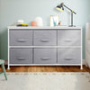 5|6|8 Draws Fabric Chest of Drawer Bedroom Furniture Hallway Storage Metal Frame