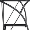 Small Corner Computer Desk Black Metal Frame PC Laptop Table Stand Home Office
