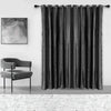 A Pair of 66x90 inch Crushed Velvet Curtains Eyelet Ring Top Fully Lined Ready