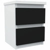 Bedside Cabinet Table Nightstand 30 x 30 x 40cm 2 Drawers Modern Design