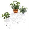 Metal Flower Stand Chic Indoor Plant Holder Garden Terrace Florist Display Rack